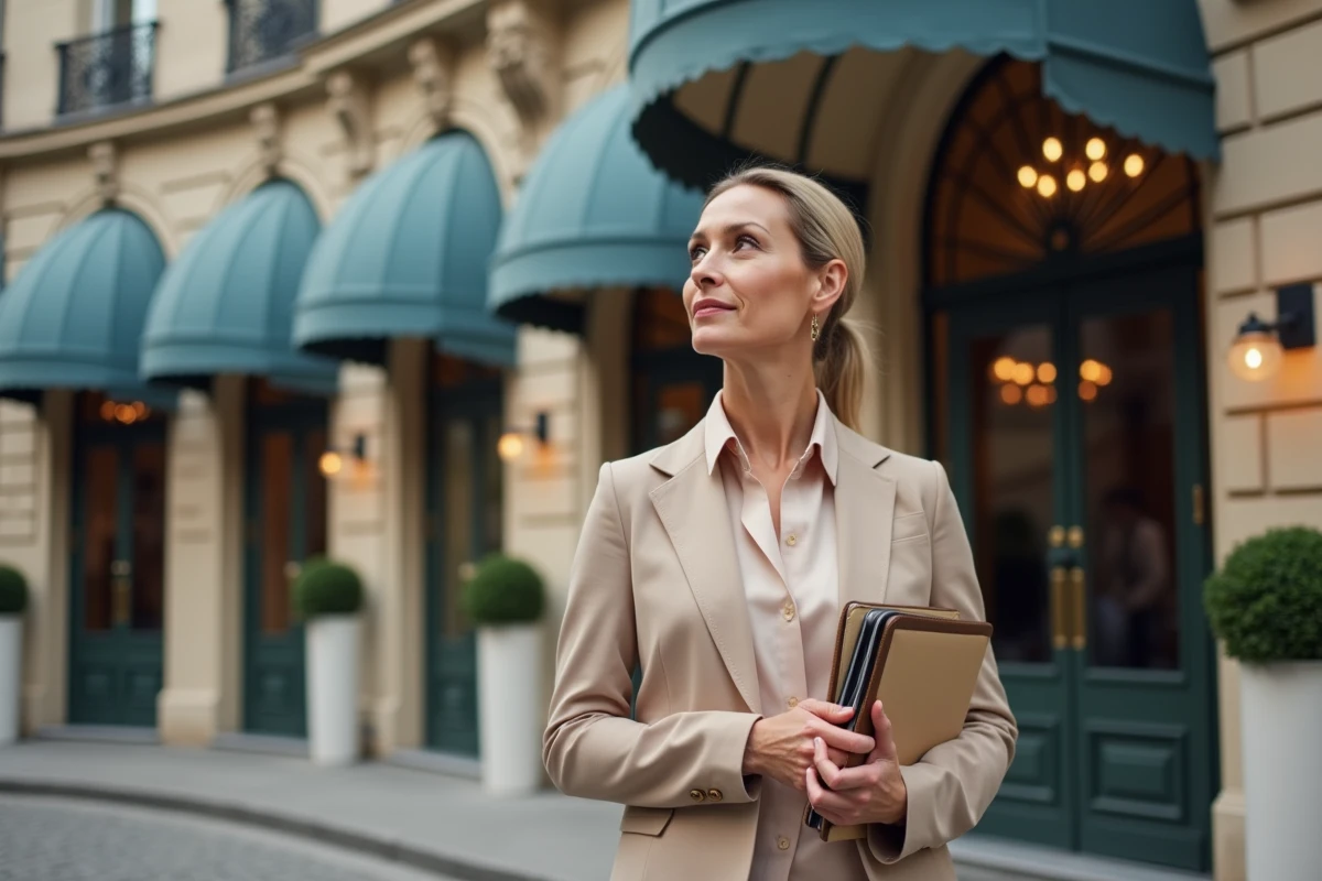 Femme professionnelle devant l